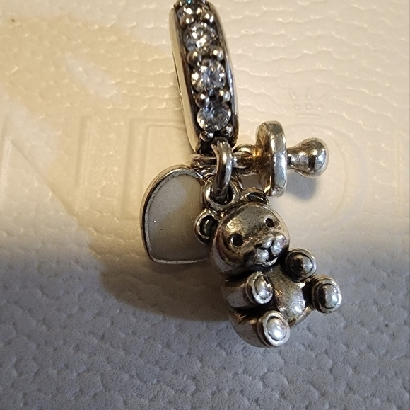 Pandora Baby Teddy Bear Dangle Charm - Picture 9 of 10